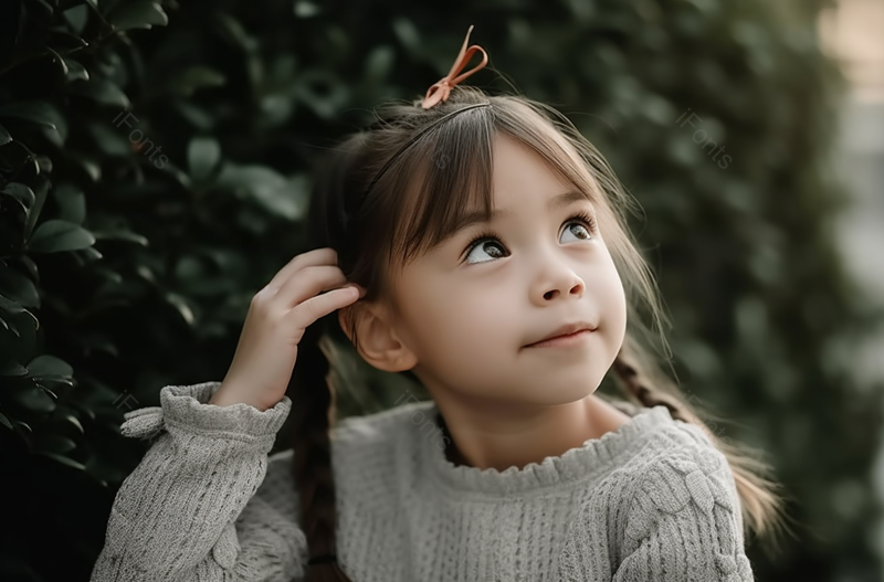 思考女孩儿童教育智慧想象实拍,高清,摄影图,摄影图片,图片大全,摄影图免费下载